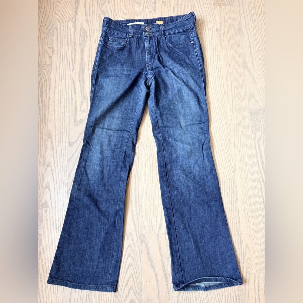 Anthropologie Pilcro & The Letterpress Mid Rise Bootcut Jeans Dark Wash